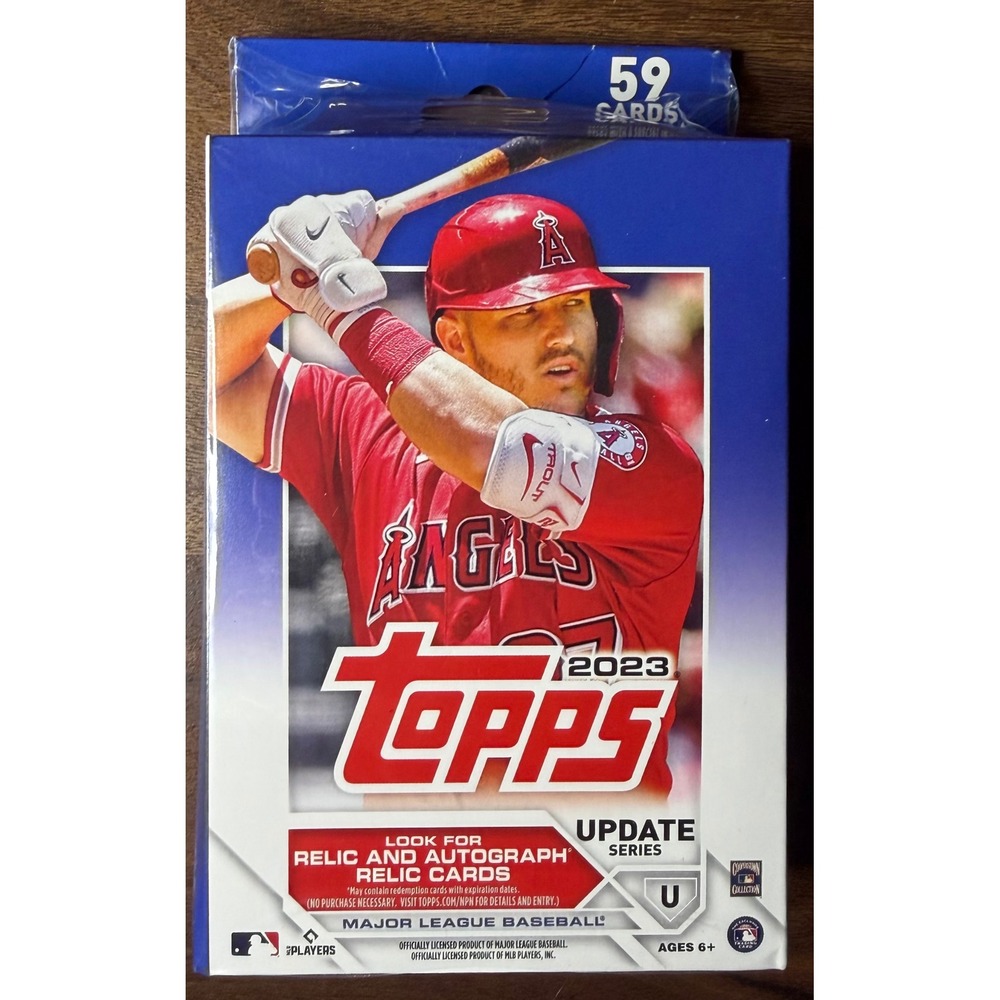 2023 Topps Baseball Update Series Hanger Box 59 Cards MLB Mike Trout Cover NEW